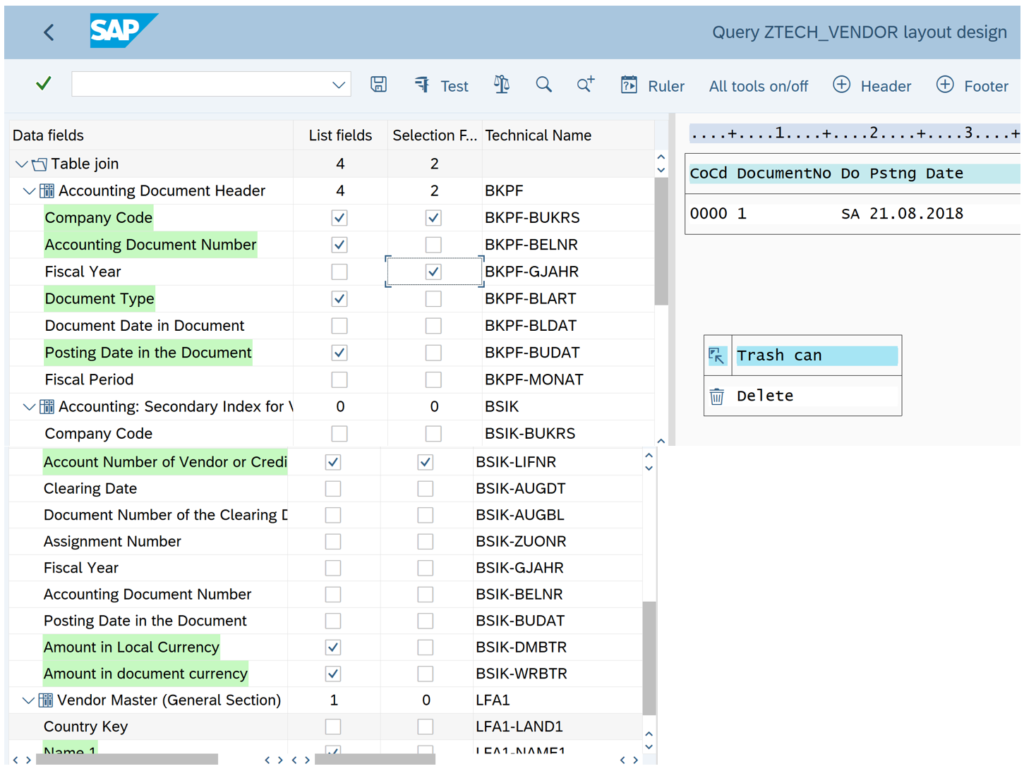 Sap Query Report SAP QUERY - AIERP2
